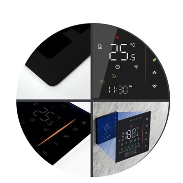 ZIGBEE TUYA Inteligentny termostat Elektryczne ogrzewanie podłogowe czarny