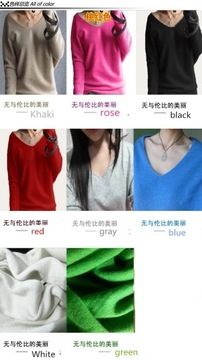 Spring autumn sweaters women fashion sexy v-neck