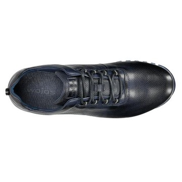 BUTY MĘSKIE SKÓRZANE obuwie wygodne sneakersy Półbuty Wojas granatowe r. 43