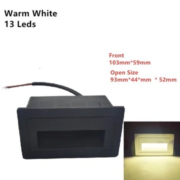 Kinkiet 13Led zewnętrzny schodek LED lekki wodoo