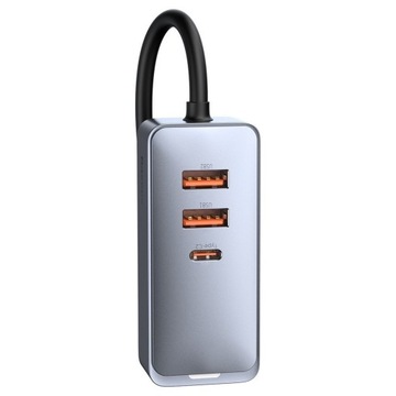 Автомобильное зарядное устройство Baseus 2xUSB 2xUSB-C 120 Вт