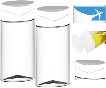 2 шт. БУТЫЛКА-КОНТЕЙНЕР 100мл ДЛЯ ПУТЕШЕСТВИЙ НА САМОЛЕТЕ ДЛЯ РУЧНОЙ КЛАДИ.