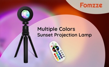 Fomzze Sunset Lamp Projector Light, wiele kolorów Nowoczesna lampa