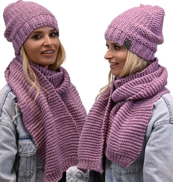 модный ПАЛЬСКИЙ КОМПЛЕКТ, флисовая ШАПКА И ТЕПЛЫЙ ШАРФ