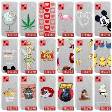 Серебряный блестящий чехол для Apple Iphone 13 с узорами