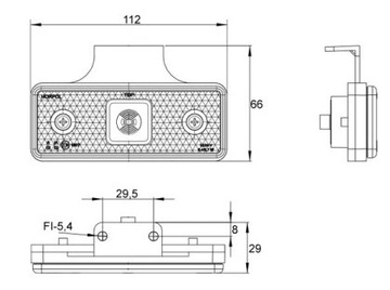 СВЕТОДИОДНЫЙ ГАБАРИТНЫЙ ФОНАР ОРАНЖЕВЫЙ СВЕТОДИОДНЫЙ ГАБАРИТНЫЙ ФОНАРЬ