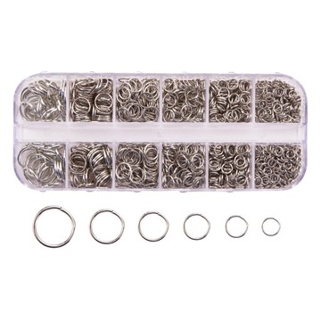 deevoka 1 Box Zamknięte Pierścionki Jump Biżuteria Srebrna