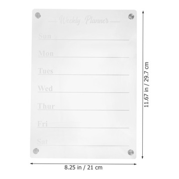 AKRYLOWA TABLICA WIADOMOŚCI NA LODÓWKĘ CODZIENNY PLANER