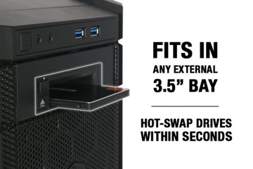 flexiDOCK MB521SP-B 2,5 SATA/SAS SSD/станция горячей замены жестких дисков/отсек до 3,5