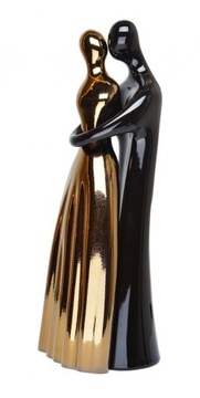 FIGURKA PARA CERAMICZNA DUŻA ZŁOTO-CZARNA 45CM !!!