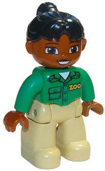 LEGO DUPLO PANI PRACOWNIK ZOO 47394pb158
