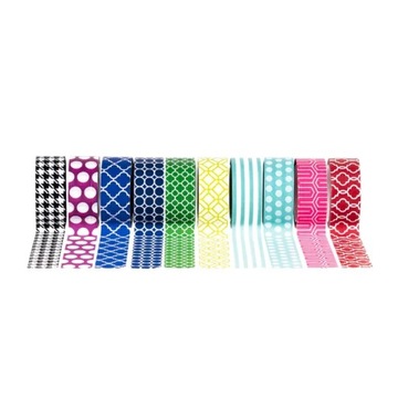 Taśma samoprzylepna ozdobna z wzorami 10szt. STRIGO