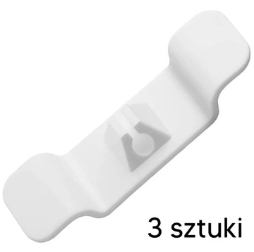 Белый держатель для кабеля