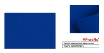 Filc dekoracyjny 1-1,2 mm 40x60cm szafir