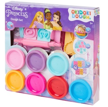 ZESTAW MODELINY CIASTOLINA MODELINA PRINCESS KSIĘŻNICZKI STEMPELKI WAŁEK