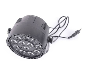 Reflektor LED PAR 12x 1W RGBW DMX mocny kompaktowy