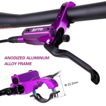 Велосипедный гидравлический дисковый тормоз фиолетовый