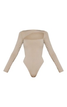 БОДИ PRETTYLITTLETHING С ВЫРЕЗОМ И ДЛИННЫМИ РУКАВАМИ S.44 B506103