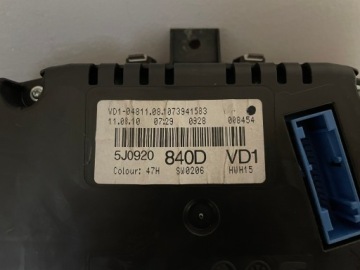 РАСХОДОМЕР ЧАСОВ SKODA ROOMSTER 1.6 TDI 5J0920840D EUROPA