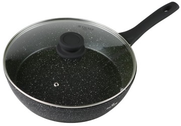 PATELNIA MARMUROWA 30CM GŁĘBOKA z Pokrywką 3,9L