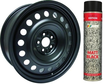 МАТОВАЯ ЧЕРНАЯ КРАСКА СПРЕЙ 600мл MOTIP BLACK MATT