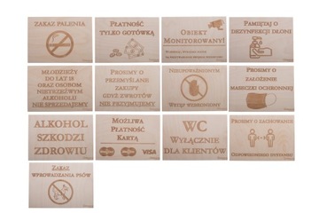 Туалет ДЛЯ ЗАКАЗЧИКА - Деревянная вывеска - Onlywood