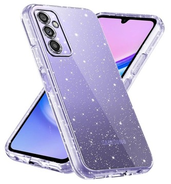 Etui do Samsung Galaxy A15 4G | A15 5G SILIKONOWE BROKATOWE CASE + SZKŁO