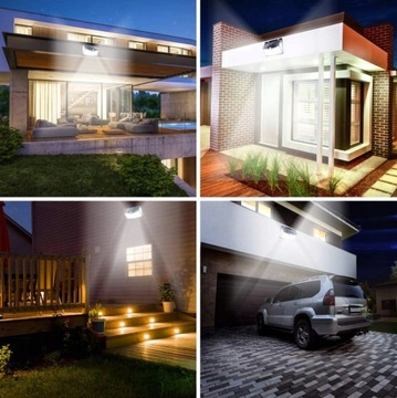 СОЛНЕЧНАЯ ЛАМПА С ДАТЧИКОМ ДВИЖЕНИЯ И СУМЕРКА 208LED