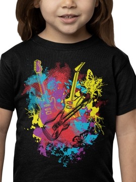 DZIECIĘCA KOSZULKA MUZYCZNA GITARY ELEKTRYCZNE