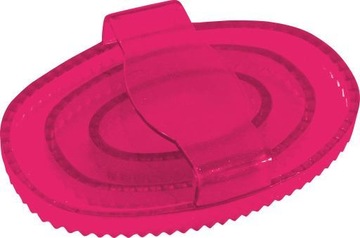 Zgrzebło gumowe duże różowe16 cm