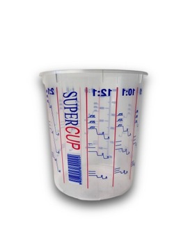 Kubek lakierniczy z podziałką 400ml do żywic i lakierów z miarką 0,4l