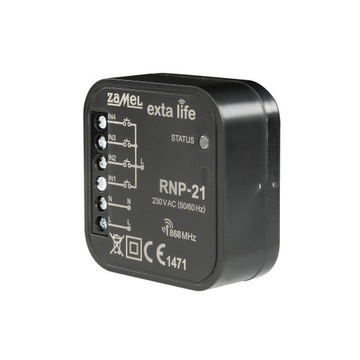 Radiowy nadajnik 4-kanałowy Dopuszkowy do puszki RNP-21 EXTA LIFE ZAMEL