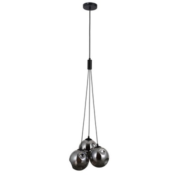 ItaLux Lampa wisząca PERLOS 3xG9 - czarny/dymiony