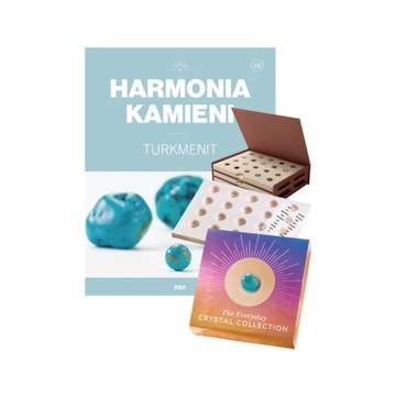 Kolekcja HARMONIA KAMIENI nr 18 TURKMENIT + pojemnik na eksponaty