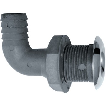 PRZEJŚCIE BURTOWE PVC 19 MM 90ST KOŁNIERZ AISI 316