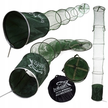 GUMOWA SIATKA WĘDKARSKA 2,5M 40CM UCHWYT POKROWIEC