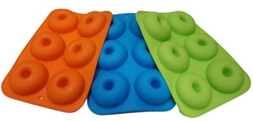 СИЛИКОНОВАЯ ФОРМА НА 6 ШИНОК ДЛЯ ПОНЧИКОВ. ФОРМА ДЛЯ ПРИГОТОВЛЕНИЯ ПОНЧИКОВ.