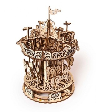 Karuzela Model mechaniczny do składania Ugears