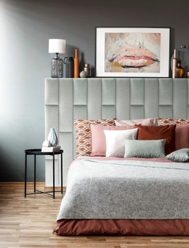 Мягкие стеновые панели 30х15, изголовье забора