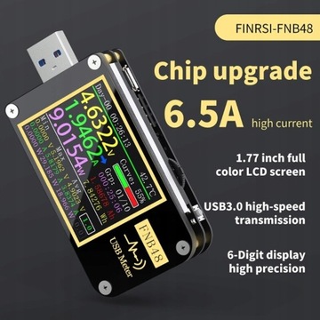 USB-тестер FNB48 PD Trigger QC4 PD3.0 2,0 PPS