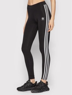 Adidas Originals Legginsy damskie czarne 3 Stripes Tight sportowe 38 M