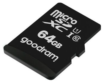 КАРТА ПАМЯТИ GOODRAM 64 ГБ MICRO SD HC КЛАСС 10