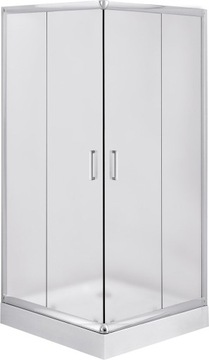 KABINA PRYSZNICOWA 80x80 KWADRATOWA SZKŁO SZRON