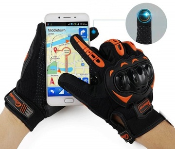 МОТОЦИКЛОВЫЕ ПЕРЧАТКИ MOTOR TOUCH ОРАНЖЕВЫЕ XXL