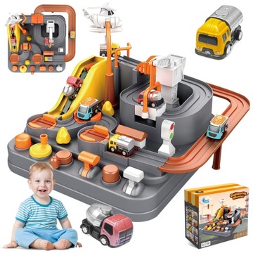 INTERAKTYWNY TOR PRZESZKÓD SAMOCHODOWY POJAZDY SAMOCHODY PARKING ZESTAW