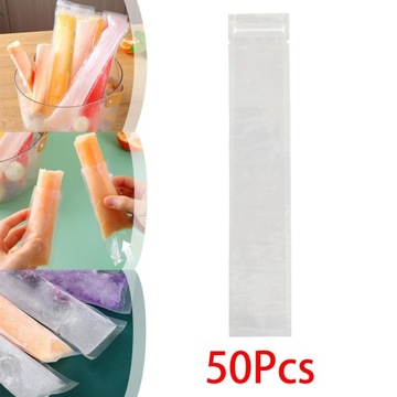 Морозильные трубки с застежками-молниями Морозильная камера в пакете для мороженого в герметичном пакете Морозильная камера 50 шт.