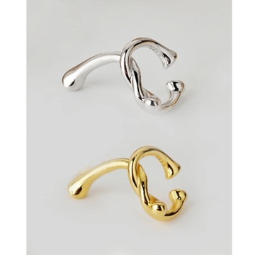 MLKENLY, 1 шт., уникальный дизайн, настоящий зажим для ушей с узлом, INS Wi