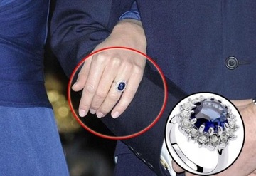 Srebrny pierścionek Kate Middleton