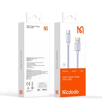 КАБЕЛЬ MCDODO USB-C ДЛЯ БЫСТРОЙ ЗАРЯДКИ ДЛЯ SAMSUNG USB ЗАРЯДНОЕ УСТРОЙСТВО ТИПА C 100 Вт 1 М