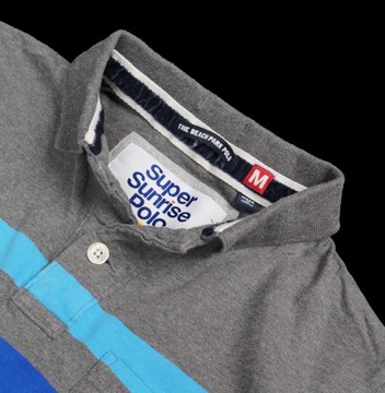 SUPERDRY FIRMOWA MĘSKA KOSZULKA POLO W PASKI- M